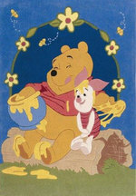 Tapis enfant Winnie et Porcinet, 115x168cm